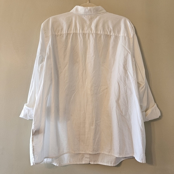 Lauren Ralph Lauren White Logo Button Down Casual Shirt Size 2X. - Picture 11 of 13
